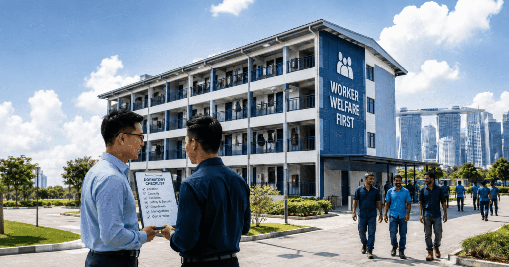 The Location of a Migrant Worker Dormitory